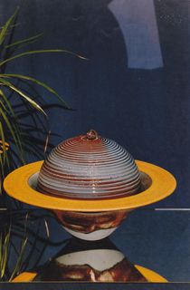 Wasserspiel Witzmann Zimmerbrunnen Keramik Halbkugel